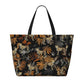 Beach Bag for Women Cheetah Print Beach Tote Bag Waterproof Sandproof Large Bags with Zipper Big Capacity for Travel