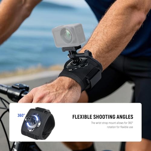 Accessory Set Compatible with GoPro Hero Insta360 DJI AKASO Action Camera (6 Count)