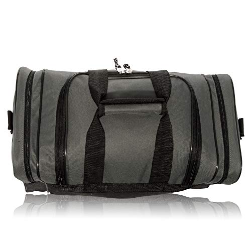 17" Blank Duffle Bag in Gray and Black