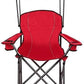 Goplus Camping Chair with Canopy Shade, Folding Lawn Chair with Umbrella Cup Holder & Carry Bag, Portable Sunshade Chair for Adults for Beach Outdoor Travel Hiking Fishing (Red)