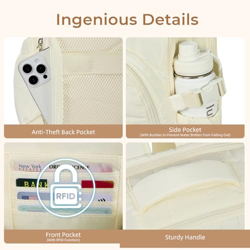 Wrinkle Resistant Laptop Backpack for Women