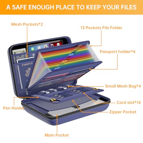 Fireproof File Organizer with Lock