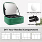 Travel Makeup Bag with LED Mirror and 10x magnifying glass with 3 Lighted Settings