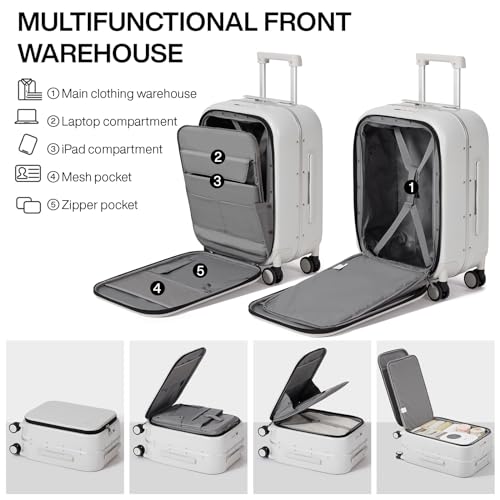 Luggage Suitcase with Spinner Wheels