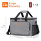 Medium Lunch Bag Insulated Lunch Box Soft Cooler Cooling Tote for Adult Men Women (Gray / Mega (33L))