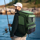Fishing Backpack with Rod Holders 4 Tackle Boxes