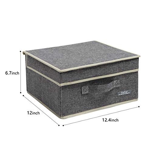 Cloth Foldable Fabric Bins Box Storage (2 Count)
