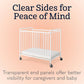 Chelsea Clearview Metal Compact Daycare Crib
