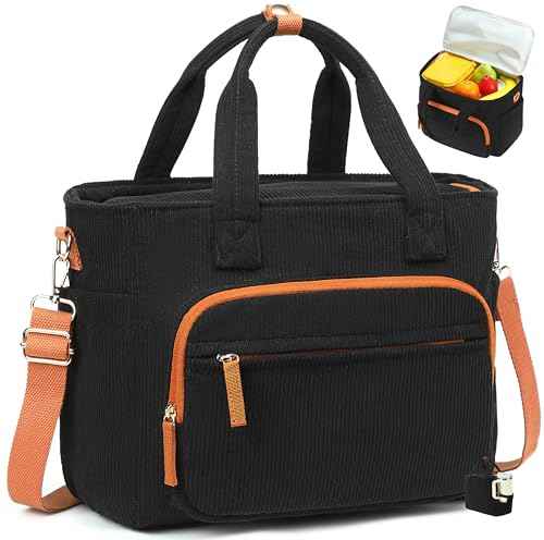 Insulated Lunch Box for Work with Cup Holder