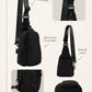 Sling Bag with Adjustable Straps Crossbody Chest Bag Lightweight Small Backpack for Casual Outdoor Traveling Hiking
