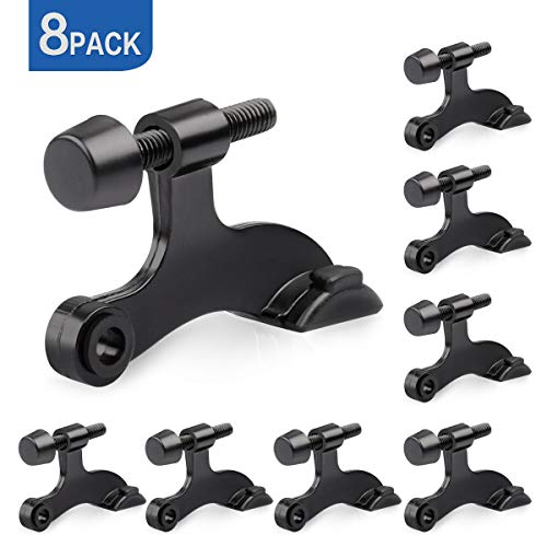 8 Pack Hinge Pin Black Door Stopper (8 Count)