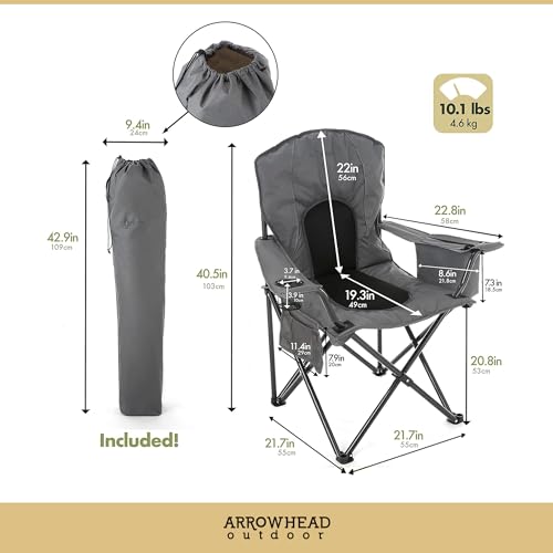 Portable Folding Camping Quad Chair w