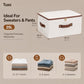 3 Pcs Rigid Storage Bins with Zipper Lid (3 Count)