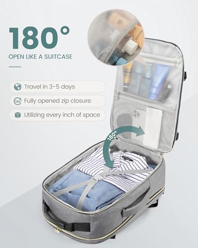 50L Travel Backpack Flight Approved Carry on Backpack