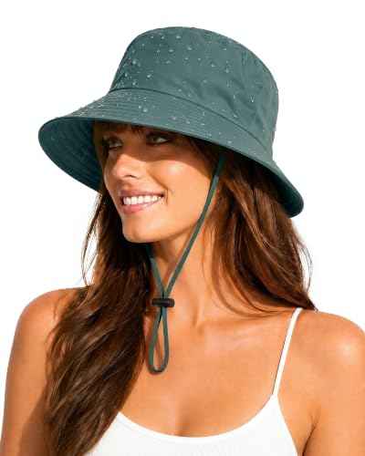 Water Resistant UPF 50+ Sun Bucket Hat Packable Brimmed for Women Men