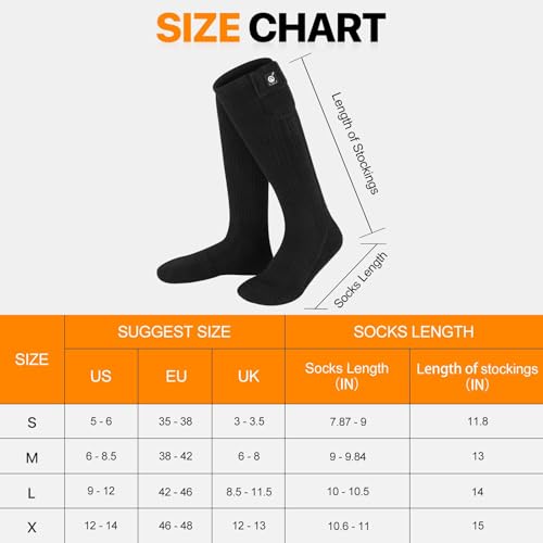 Heated Socks for Men Women