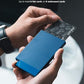 Pop up Card Holder Minimalist Credit Card Holder RFID Blocking Slim Metal Card Case for Men or Women