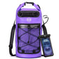 5/10/25/30/40L Waterproof Dry Bag & Phone Case - Large Floating Dry Backpack for Kayaking, Travel, Hiking, Fishing, Camping, Motorcycles & Beach, Heavy-Duty Roll Top Men/Women (Purple)