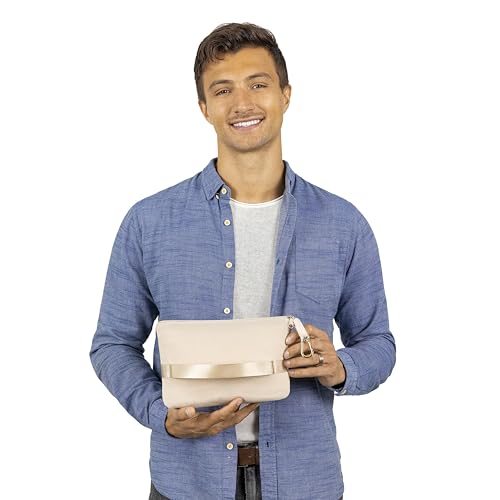 Premium Soft Lightweight Travel Blanket Pillow Pocket Size Beige
