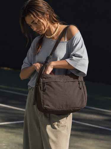 20L Crossbody Tote Bag Large Capacity Lightweight Hobo Shoulder Sling Bags for Gym Shopping Beach Travel