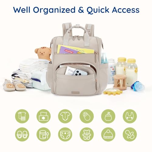 Neoprene Diaper Bag Backpack Small Lightweight