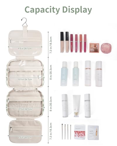 Hanging Toiletry Bag for Women Travel Checkered Makeup Bag Organizer Toiletries Bag for Travel Size Essentials Accessories Cosmetics