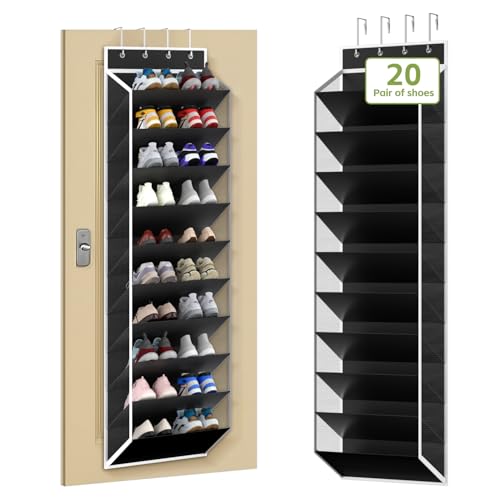 10 Tiers Mesh Over Door Shoe Organizer Storage