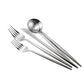 20-Piece 18/10 Stainless Steel Flatware Silverware, Luxury Dinnerware Set Travel Cutlery Tableware Include Knife Fork Spoon Service for 4,Healthy & Eco-Friendly Dishwasher Safe (Silver Matte) (4 Count)