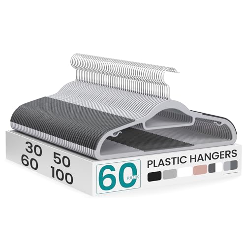 Pack of 60 Coat Hangers (60 Count)