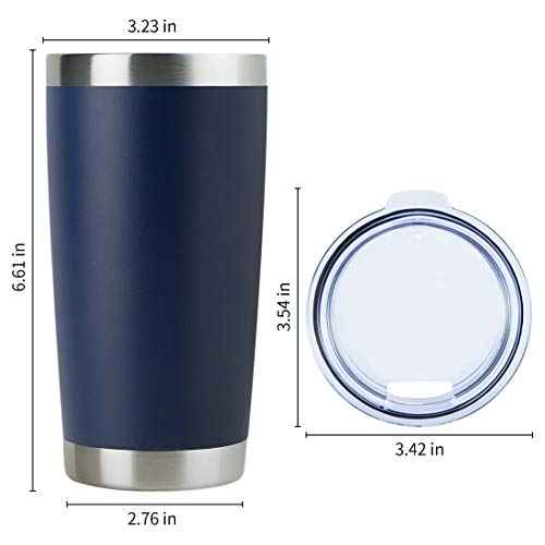 20oz Stainless Steel Tumbler Bulk with Lid (12 Count)
