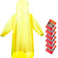 6 & 20 & 50 Pack Disposable Rain Ponchos for Adults (6 Count)