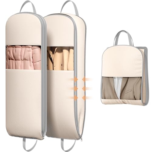 2 Pack 43" Garment Bags for Hanging Clothes (2 Count)