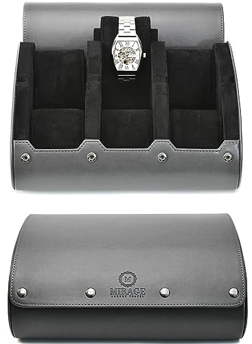 Watch Travel Case for Men Watch Roll for Travel Organizer and Display Watch Case (24 Count)