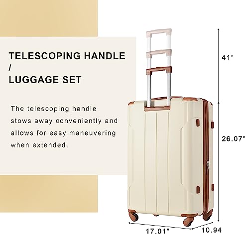 Suitcases With Wheels Hardside Luggage Sets 3 Piece