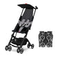 Pockit Air All Terrain Ultra Compact Lightweight Travel Stroller with Breathable Fabric in Velvet Black