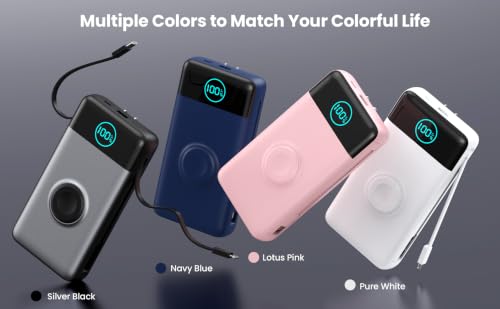 Portable Charger for iPhone with Built