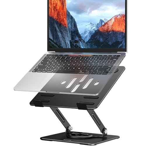 Laptop Stand with 360° Rotating Base