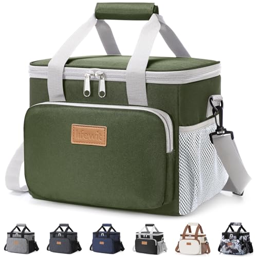 Medium Lunch Bag (Gray & Green / Medium(9L))