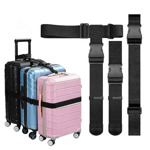 3 Packs Luggage Straps for Suitcases