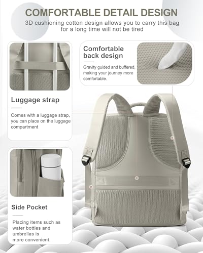 Large Travel Backpack Carry On for Women Man Waterproof Gym Backpacks with Laptop Compartment Mochila de Viaje Teacher Personal Item Backpack Rucksack Airplane Accessories Must Haves