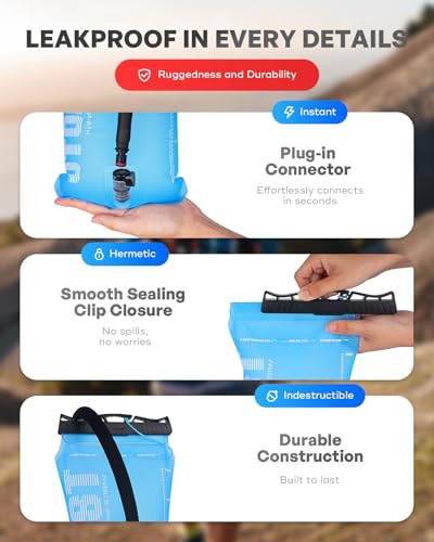 Water Bladder 3L Hydration Bladder for Hiking Backpack
