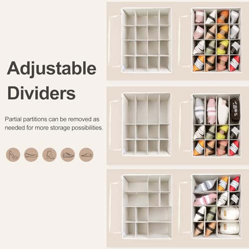 Shoe Organizer for Closet 2 Pack (2 Count)