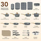 30 Piece Induction Cookware & Bakeware Set