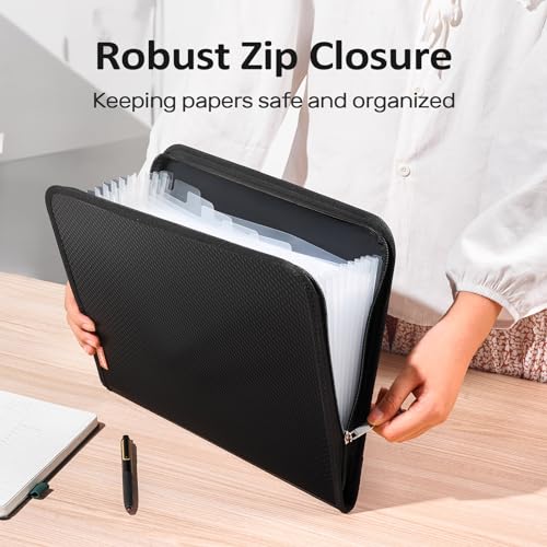 13 Pocket Accordion File Organizer
