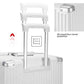 Super Large Aluminum Frame Checked Zipperless Luggage