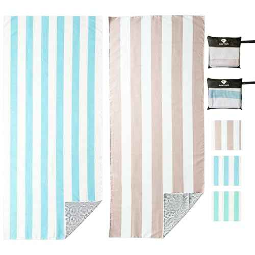 2 Pack Microfiber Beach Towel