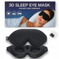Sleep Mask with Earplugs & Zipper Bag 3D Memory Foam Eye Mask with Nose Support