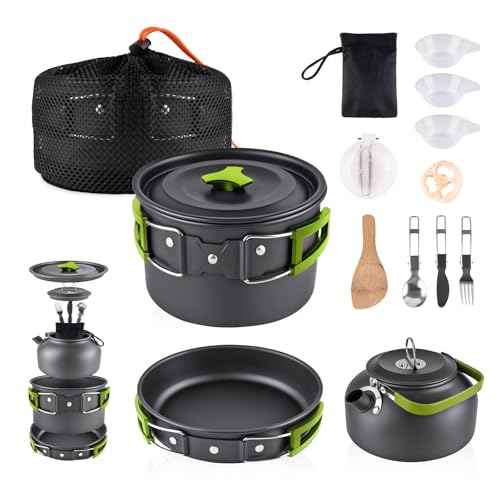 12pcs Camping Cooking Set for 1