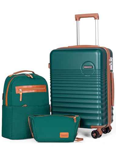 Carry On Luggage 22x14x9 Airline Approved Suitcase with Wheels