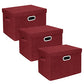 Large Collapsible Storage Bins with Lids (3 Count)